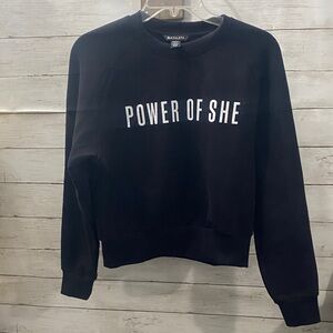 Athleta Black 'Power of‎ She' Crewneck Sweatshirt